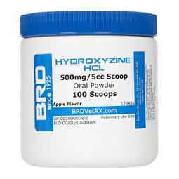 Hydroxyzine HCl Oral Powder for Horses 500 mg/5 cc 100 scoop - Item # 3014RX