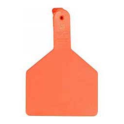 No-Snag Blank Cow ID Ear Tags Orange 25 ct - Item # 30154