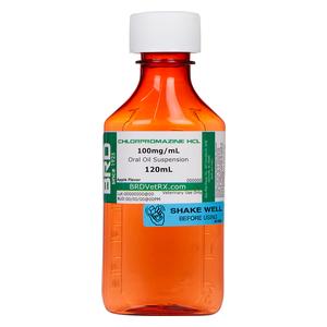 Chlorpromazine Oral Suspension for Horses 100mg/ml 120 ml - Item # 3029RX