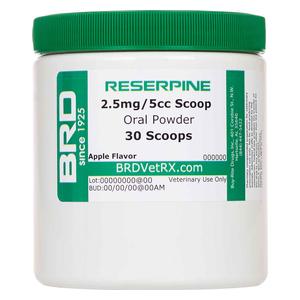 Reserpine Oral Powder for Horses 2.5mg/5cc 30 scoop - Item # 3043RX