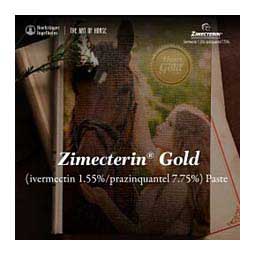 Zimecterin Gold Paste Horse Dewormer Single dose - Item # 30449