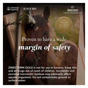Zimecterin Gold Paste Horse Dewormer Single dose - Item # 30449