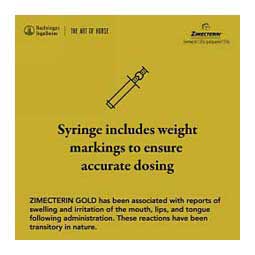 Zimecterin Gold Paste Horse Dewormer Single dose - Item # 30449