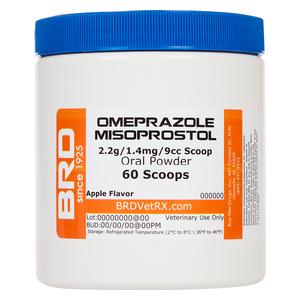 Omeprazole/Misoprostal Powder for Horses 2.2 gm/1.4 mg/9cc scoop - 60 scoops - Item # 3052RX