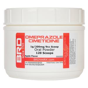 Omeprazole / Cimetidine Oral Powder for Horses 1 g/200 mg/9cc scoop - 120 scoops - Item # 3056RX