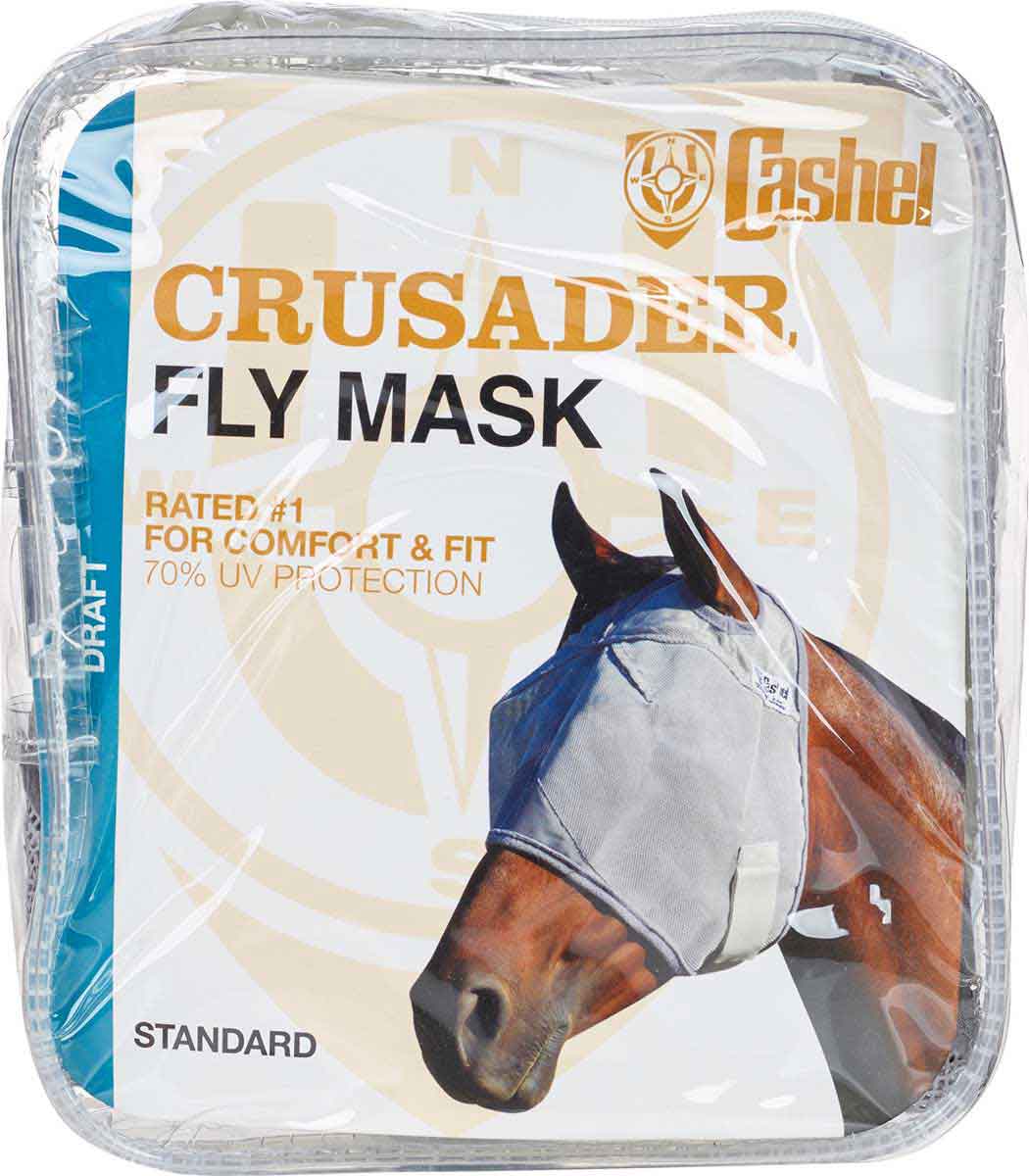 CASHEL FLY MASK CRUSADER YEARLING QUIET RIDE LONG COVERS NOSE FOR TRAIL Horse