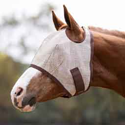 Fly Mask with Web Trim Desert Sand - Item # 31977
