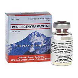 Ovine Ecthyma (Sore mouth) Goat & Sheep Vaccine 100 dose - Item # 32006