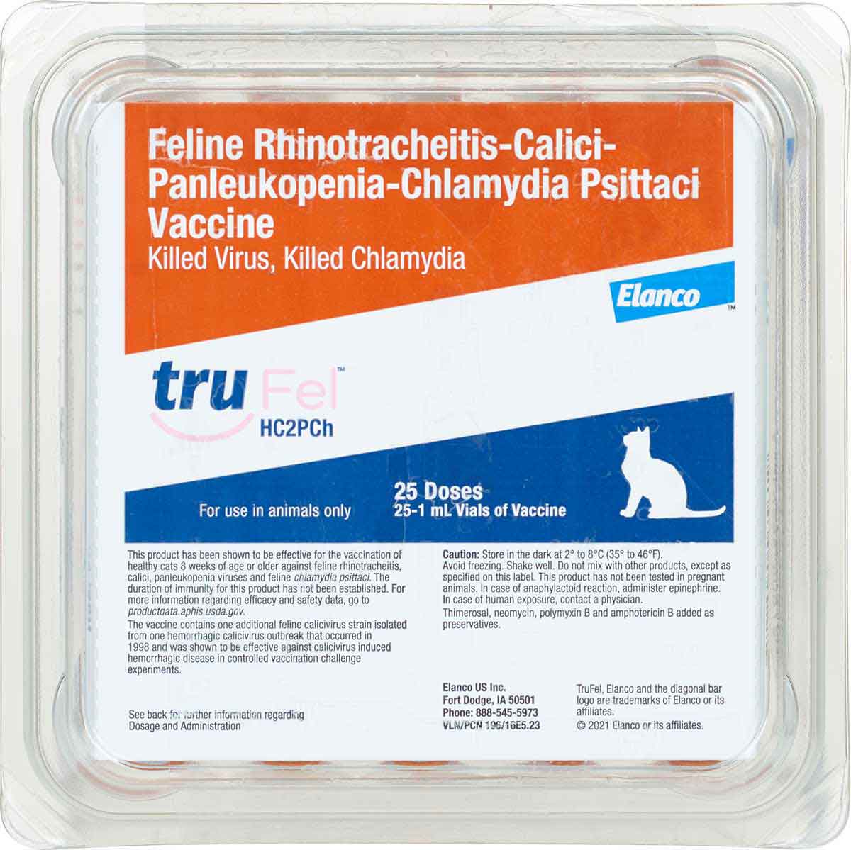 FelOVax IV + CaliciVax Cat Vaccine Elanco Animal Health Cat