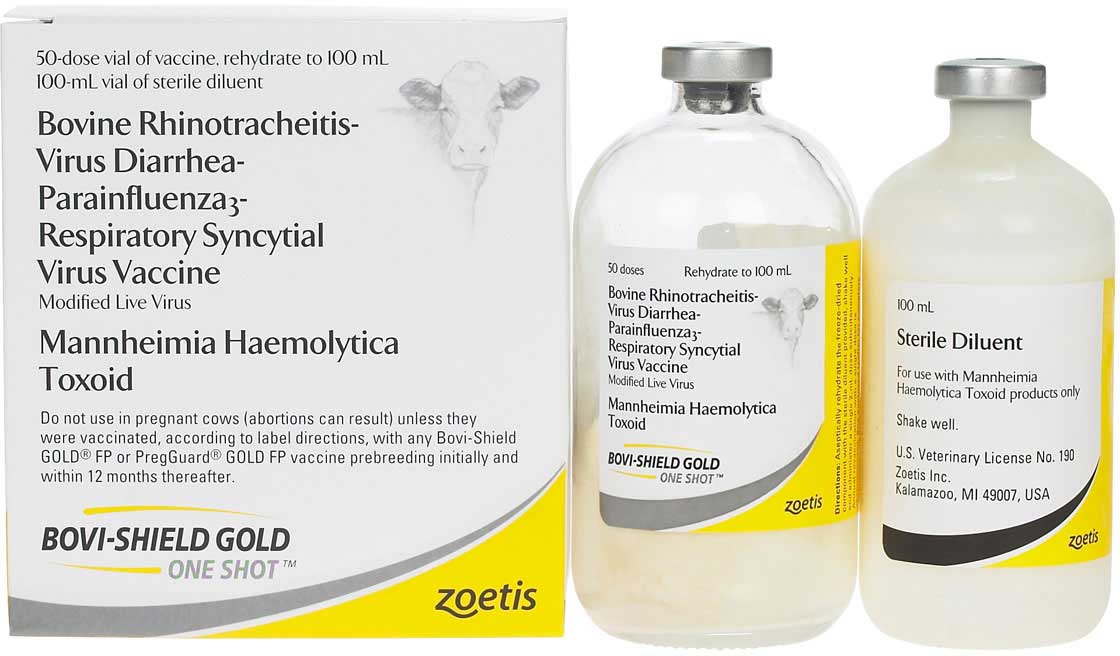 Bovi-Shield Gold One Shot Cattle Vaccine Zoetis Animal Health