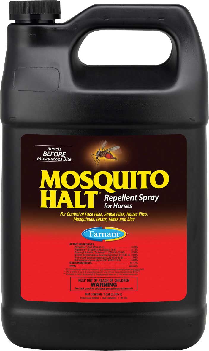 Mosquito Halt Repellent Fly Spray for Horses Gallon Item 32181