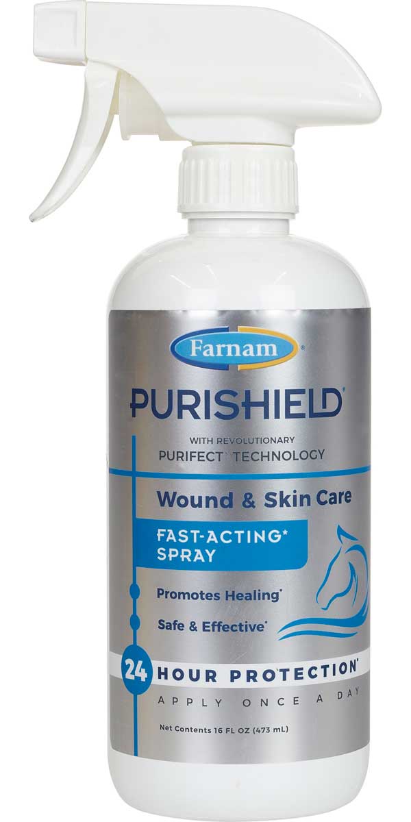 Spray Azul Para Heridas Animales PuriShield Wound Spray for Animals Biocare Animal Products - Wound Care