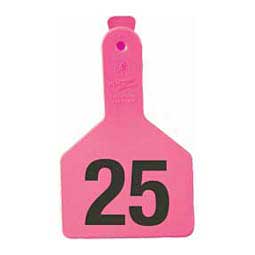 No-Snag Long Neck Numbered Calf ID Ear Tags Pink - Item # 32324