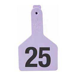 No-Snag Long Neck Numbered Calf ID Ear Tags Purple - Item # 32324