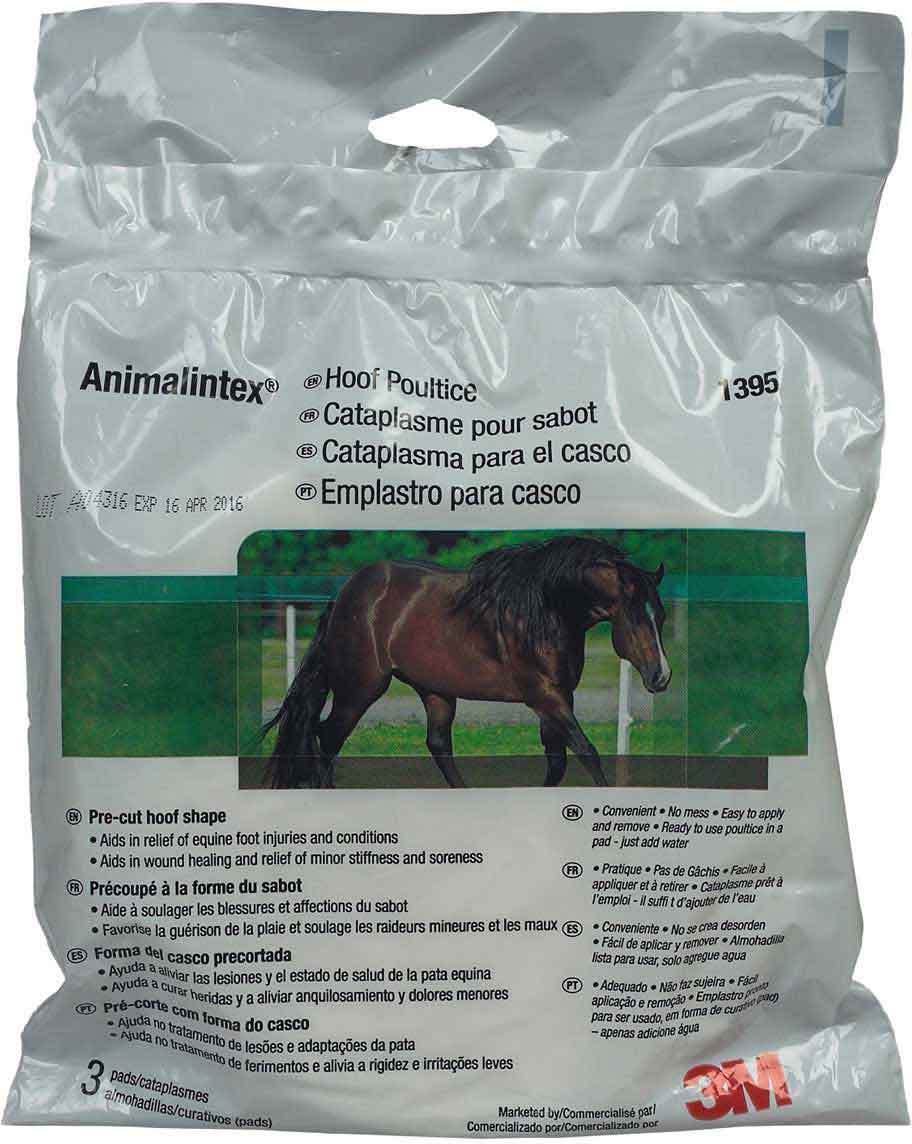 3M 3 Pack of Animalintex Poultices, 8 by 16 Inches, for Horses and Dogs