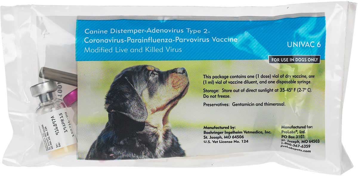 Univac 6 Dog Vaccine Pro Labs - Dog Vaccines | Vaccines | Pet