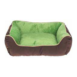 Self-Warming Lounge Dog Sleeper Mocha/Green - Item # 33128