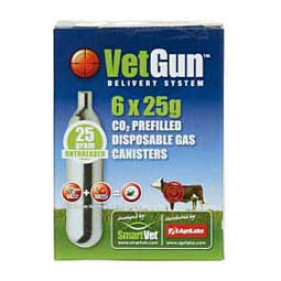 CO2 Propellant for VetGun 25 gm x 6 - Item # 33179