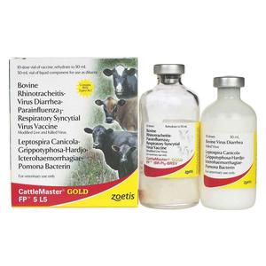 CattleMaster Gold FP5 L5 Cattle Vaccine 10 dose - Item # 33571