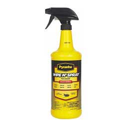 Pyranha Wipe N' Spray Fly Spray for Horses Quart - Item # 34046