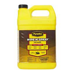 Pyranha Wipe N' Spray Fly Spray for Horses Gallon - Item # 34047