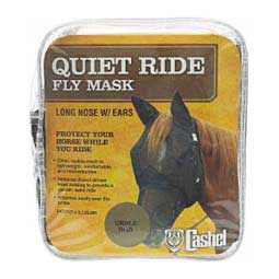 Crusader Quiet-Ride Long-Nose Fly Mask with Ears Black Draft - Item # 34372