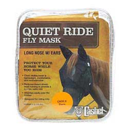 Crusader Quiet-Ride Long-Nose Fly Mask with Ears Black Horse - Item # 34372