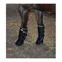 Flared Horse Shipping Boots Black/Tan - Item # 34651