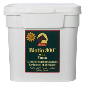 Biotin 800 with Yucca Nutritional Hoof Supplement for Horses Powder 35 lb (280-560 days) - Item # 34733