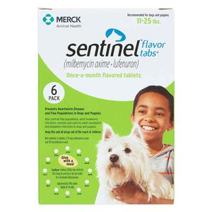 Sentinel Flavor Tabs for Dogs 11-25 lbs 6 ct - Item # 347RX