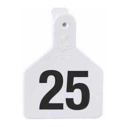 No-Snag Numbered Calf ID Ear Tags White - Item # 35138