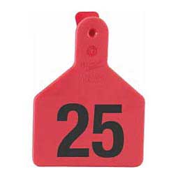 No-Snag Numbered Calf ID Ear Tags Red - Item # 35138