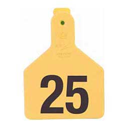 No-Snag Numbered Calf ID Ear Tags Yellow - Item # 35138