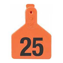 No-Snag Numbered Calf ID Ear Tags Orange - Item # 35138