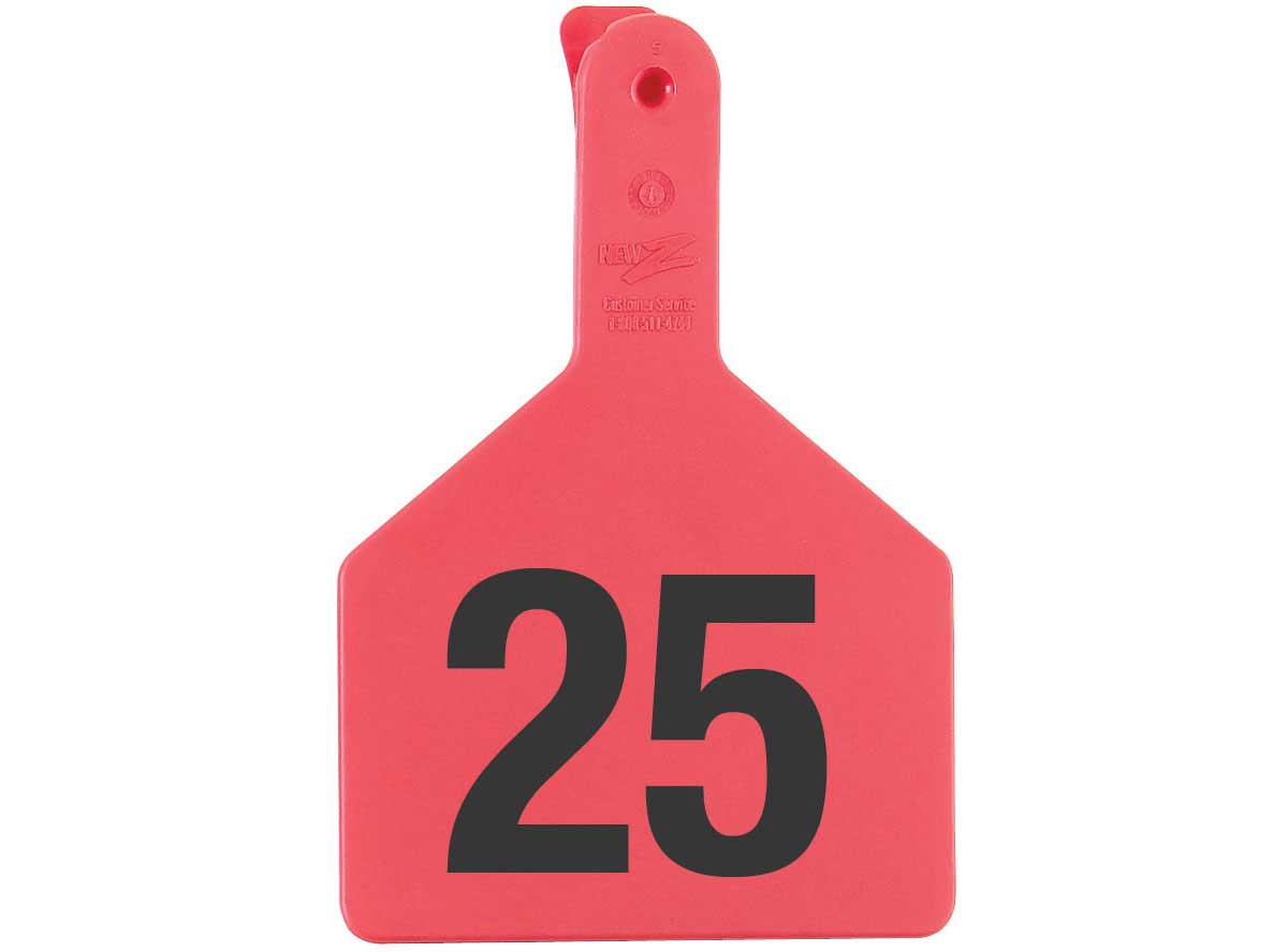 Z Tags Calf Ear Tags Green Numbered 126-150 