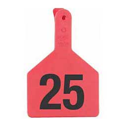 No-Snag Numbered Cow ID Ear Tags Red - Item # 35139