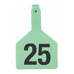 No-Snag Numbered Cow ID Ear Tags Green - Item # 35139