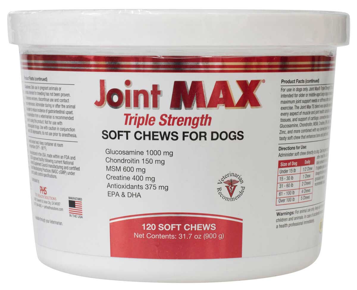 joint max triple strength chewable tablets