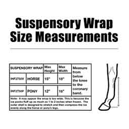 Ice Horse Suspensory/Evendura Wraps Black - Item # 35502