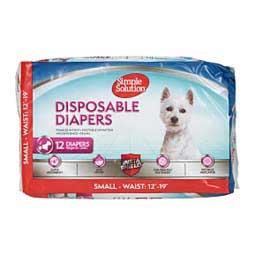 Simple Solutions Disposable Dog Diapers S (12 ct) - Item # 35816