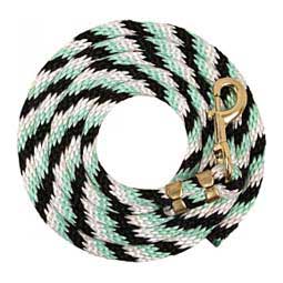 Poly Horse Lead Black/White/Turquoise - Item # 35854