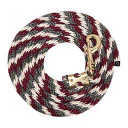 Poly Horse Lead Gray/Burgundy/Cream - Item # 35854