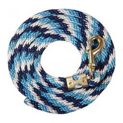 Poly Horse Lead Turquoise/Navy/White - Item # 35854