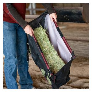 Top Load Hay Bag Black/Ruby Basket - Item # 35932