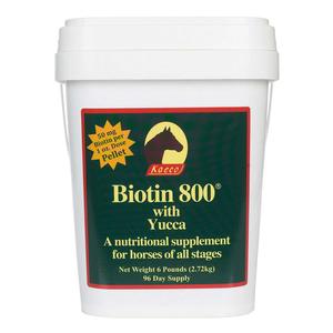 Biotin 800 with Yucca Nutritional Hoof Supplement for Horses Pellets 6 lb (48-96 days) - Item # 36054