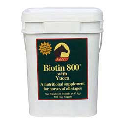 Biotin 800 with Yucca Nutritional Hoof Supplement for Horses Pellets 20 lb (160 - 320 days) - Item # 36055