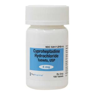 Cyproheptadine HCl 4 mg 100 ct - Item # 360RX