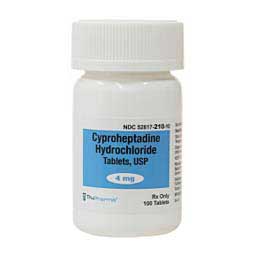 Cyproheptadine HCl for Dogs, Cats & Horses 4 mg 100 ct - Item # 360RX
