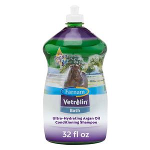 Vetrolin Bath Ultra-Hydrating Argan Oil Conditioning Shampoo for Horses and Dogs 32 oz - Item # 36109