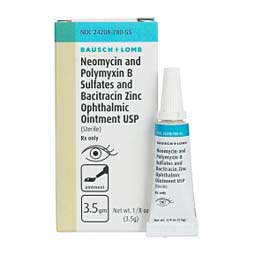 Neomycin-Polymyxin B Sulfates-Bacitracin Zinc Ophthalmic for Dogs & Cats 3.5 gm - Item # 361RX